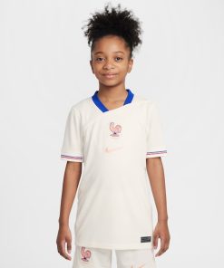 France National Team Nike Youth 2025/26 Away Replica Jersey - Cream