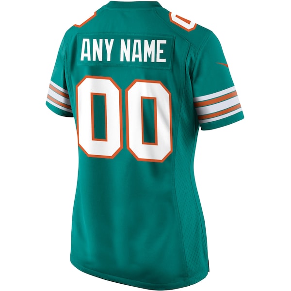 Miami Dolphins Nike Women's Alternate Custom Game Jersey - Aqua - Image 3