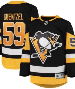 Jake Guentzel Pittsburgh Penguins Youth Home Premier Player Jersey - Black