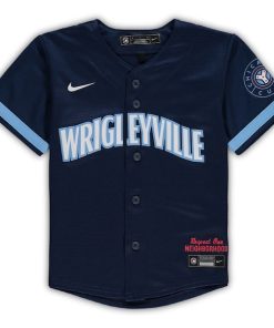 Alternative view of Chicago Cubs Nike Toddler MLB City Connect Replica Team Jersey - Navy