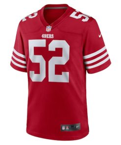 Alternative view of Patrick Willis San Francisco 49ers Nike Retired Player Game Jersey - Scarlet