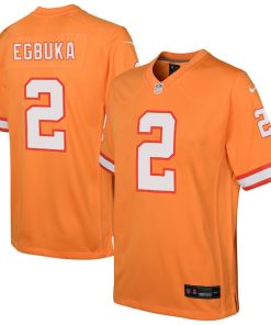 Emeka Egbuka Tampa Bay Buccaneers Nike Youth Team Game Jersey - Orange/White/Red