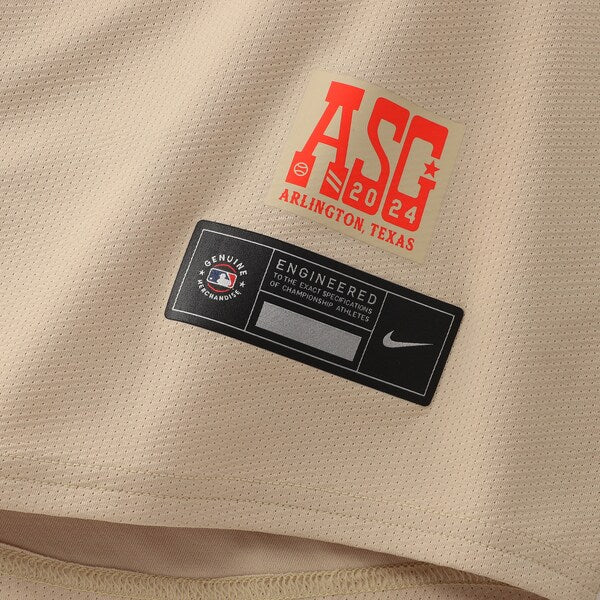 Jose Altuve American League Nike 2024 MLB All-Star Game Limited Player Jersey - Cream - Image 6
