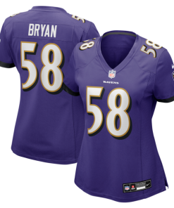 Taven Bryan Baltimore Ravens Nike Women's Team Game Jersey -  Purple