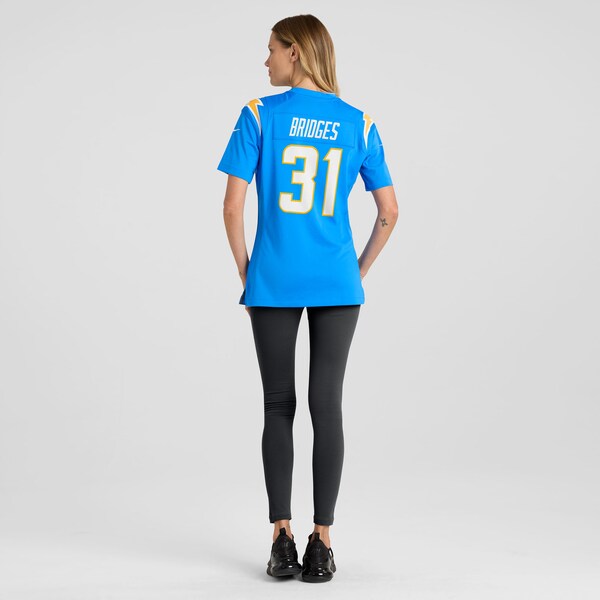 Trikweze Bridges Los Angeles Chargers Nike Women's Team Game Jersey - Powder Blue - Image 6
