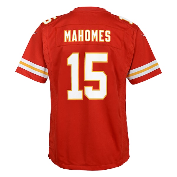 Patrick Mahomes Kansas City Chiefs Nike Youth Super Bowl LIX Game Player Jersey - Red - Image 3