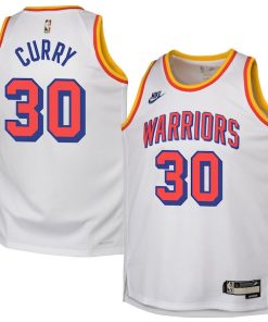 Stephen Curry Golden State Warriors Nike Youth 2024/25 Swingman Jersey - White - Classic Edition