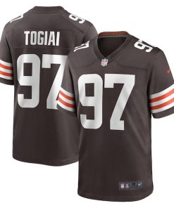 Tommy Togiai Cleveland Browns Nike  Game Jersey -  Brown