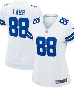 CeeDee Lamb Dallas Cowboys Nike Women's Game Jersey - White