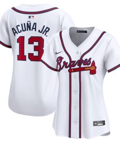 Ronald Acuna Atlanta Braves Nike Women's Home Limited Player Jersey - White