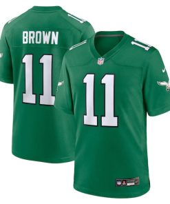 A.J. Brown Philadelphia Eagles Nike Alternate Game Player Jersey - Kelly Green