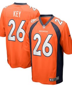 Devon Key Denver Broncos Nike Team Game Jersey -  Orange