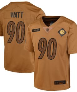 T.J. Watt Pittsburgh Steelers Nike Youth 2023 Salute To Service Limited Jersey - Brown