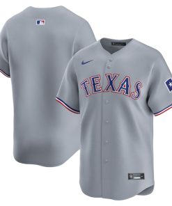 Texas Rangers Nike Road Limited Jersey - Gray