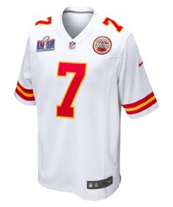 Alternative view of Harrison Butker Kansas City Chiefs Nike Super Bowl LVIII Game Jersey - White