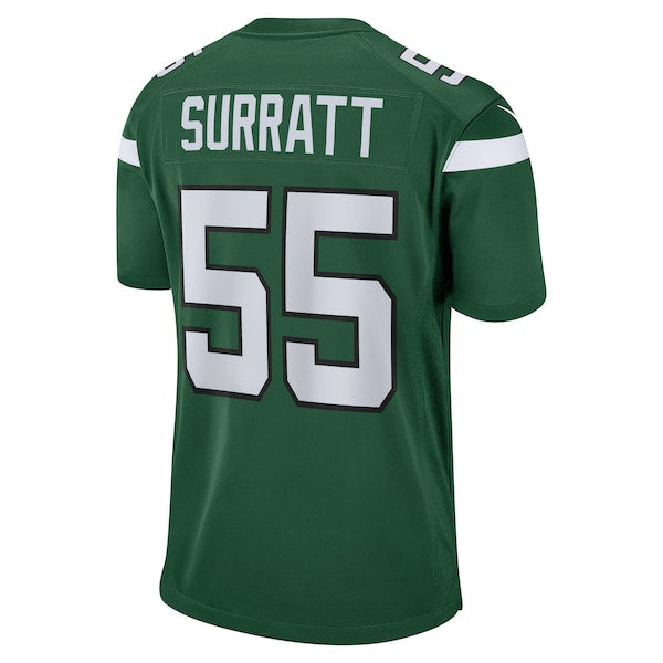 Chazz Surratt New York Jets Nike Game Player Jersey - Gotham Green - Image 3