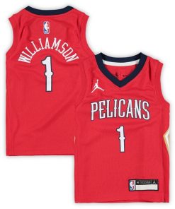 Zion Williamson New Orleans Pelicans Jordan Brand Preschool 2020/21 Fast Break Replica Jersey - Statement Edition - Red