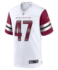 Alternative view of Zane Gonzalez Washington Commanders Nike Game Jersey -  White