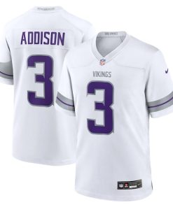 Jordan Addison Minnesota Vikings Nike Alternate Game Player Jersey - White