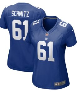 John Michael Schmitz New York Giants Nike Women's Team Game Jersey -  Royal