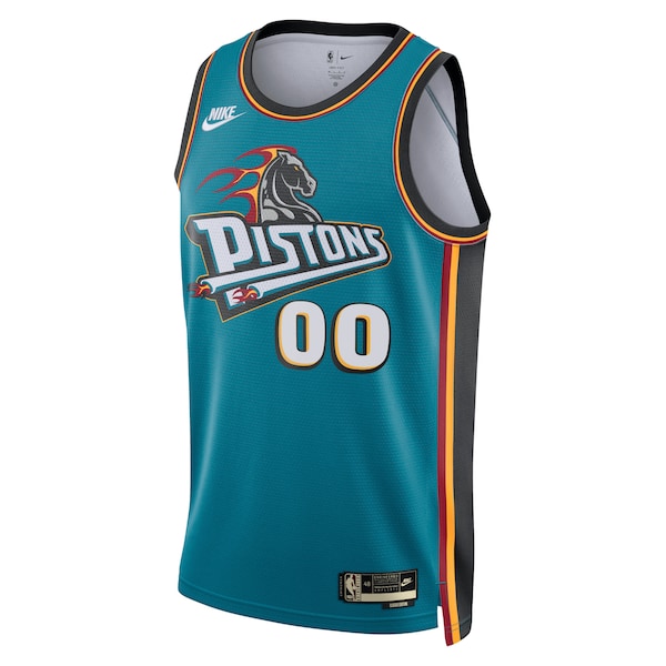 Detroit Pistons Nike Unisex 2022/23 Custom Swingman Jersey - Classic Edition - Teal - Image 3