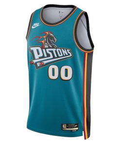 Alternative view of Detroit Pistons Nike Unisex 2022/23 Custom Swingman Jersey - Classic Edition - Teal