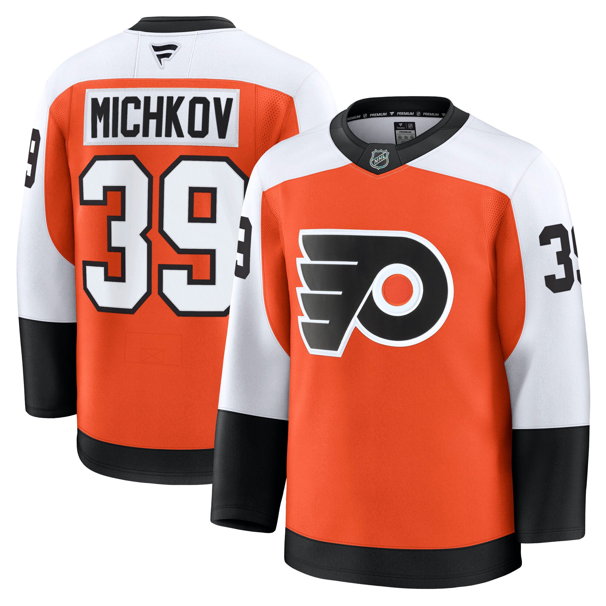 Matvei Michkov Philadelphia Flyers Alternate Premium Jersey - Black/Orange - Image 5