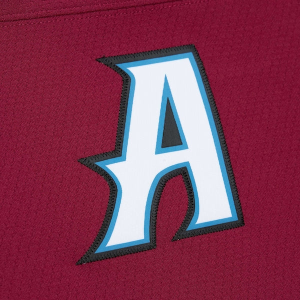 Peter Forsberg Colorado Avalanche 2001/02 Alternate Captain Blue Line Player Jersey - Maroon - Image 4