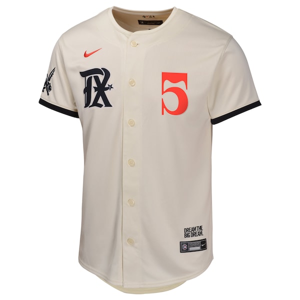 Corey Seager Texas Rangers Nike Youth City Connect Limited Player Jersey - Natural - Image 2