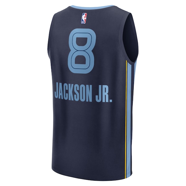 Jaren Jackson Jr. Memphis Grizzlies Youth Fast Break Replica Jersey - Navy - Icon Edition - Image 3
