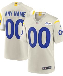 Nike Los Angeles Rams Custom Game Jersey - Bone