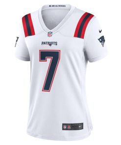 Alternative view of JuJu Smith-Schuster New England Patriots Nike Women's Game Player Jersey - White