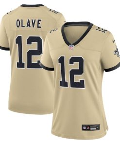 Chris Olave New Orleans Saints Nike Women's Gameday Golds Alternate Game Player Jersey - Gold
