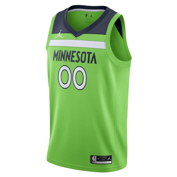 Minnesota Timberwolves Jordan Brand Swingman Custom Jersey - Statement Edition - Green - Image 2