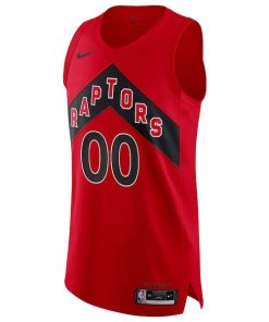 Alternative view of Toronto Raptors Nike 2020/21 Authentic Custom Jersey Red - Icon Edition