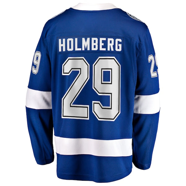 Pontus Holmberg Tampa Bay Lightning Home Breakaway Jersey - Blue - Image 3