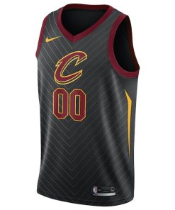 Alternative view of Cleveland Cavaliers Nike Swingman Custom Jersey Black - Statement Edition