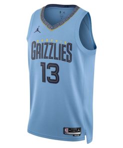 Alternative view of Jaren Jackson Jr. Memphis Grizzlies Jordan Brand Unisex Swingman Jersey - Statement Edition - Light Blue