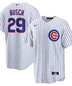 Michael Busch Chicago Cubs Nike Home Replica Jersey - White