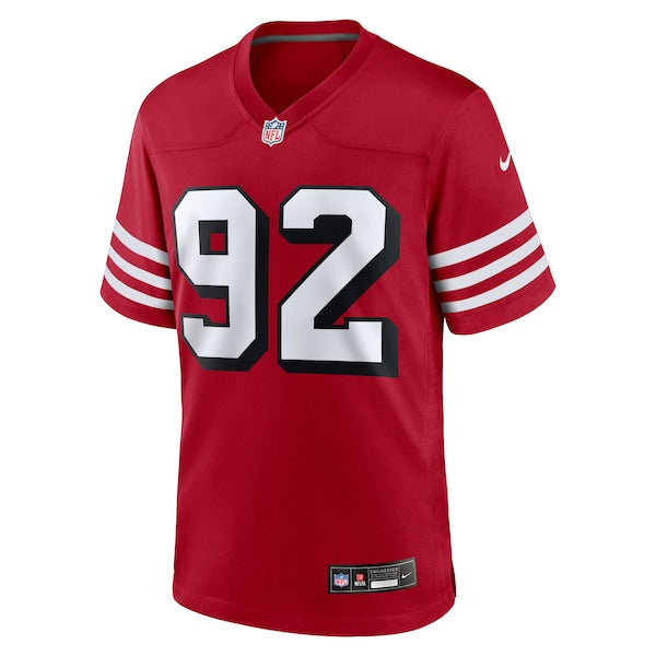 Chase Young San Francisco 49ers Nike Alternate Game Jersey - Scarlet - Image 2