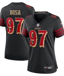 Nick Bosa San Francisco 49ers Nike Women's 2025 Rivalries Collection Game Jersey - Black