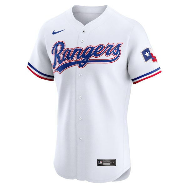 Texas Rangers Nike Home Elite Jersey - White - Image 2