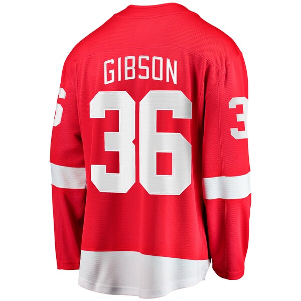 John Gibson Detroit Red Wings Home Breakaway Jersey - Red - Image 3