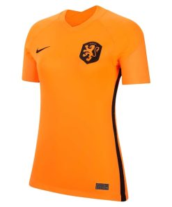 Alternative view of Netherlands Women's National Team Nike Women's 2022/23 Home Replica Blank Jersey - Orange