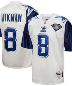 Troy Aikman Dallas Cowboys 1994  Authentic Throwback Retired Player Jersey - White