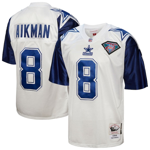 Troy Aikman Dallas Cowboys 1994 Authentic Throwback Retired Player Jersey - White