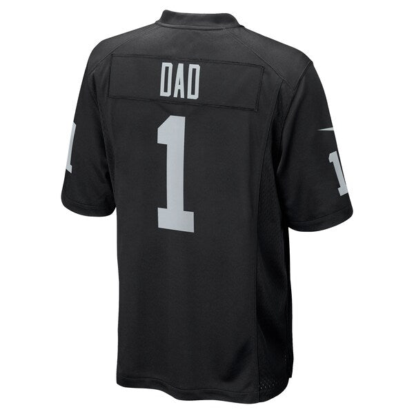 Number 1 Dad Las Vegas Raiders Nike Game Jersey - Black - Image 3