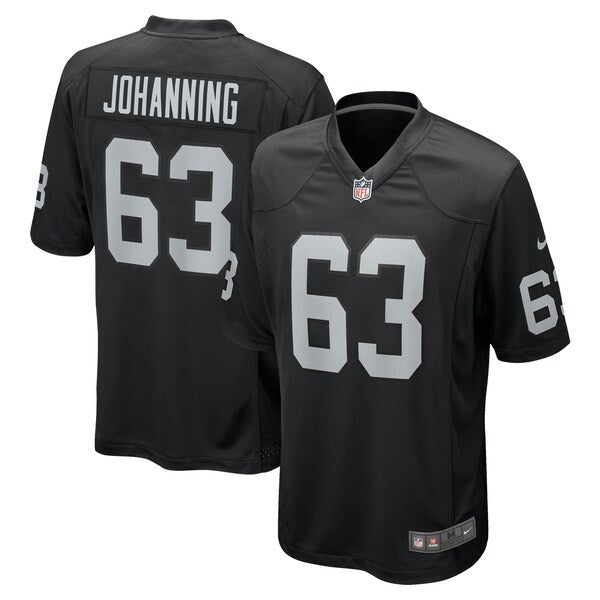 Jake Johanning Las Vegas Raiders Nike Team Game Jersey - Black - Image 2