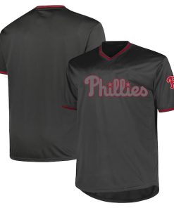 Philadelphia Phillies Profile Big & Tall Pop Fashion Jersey - Charcoal