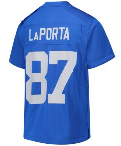 Alternative view of Sam LaPorta Detroit Lions Nike Youth Alternate Game Jersey -  Blue